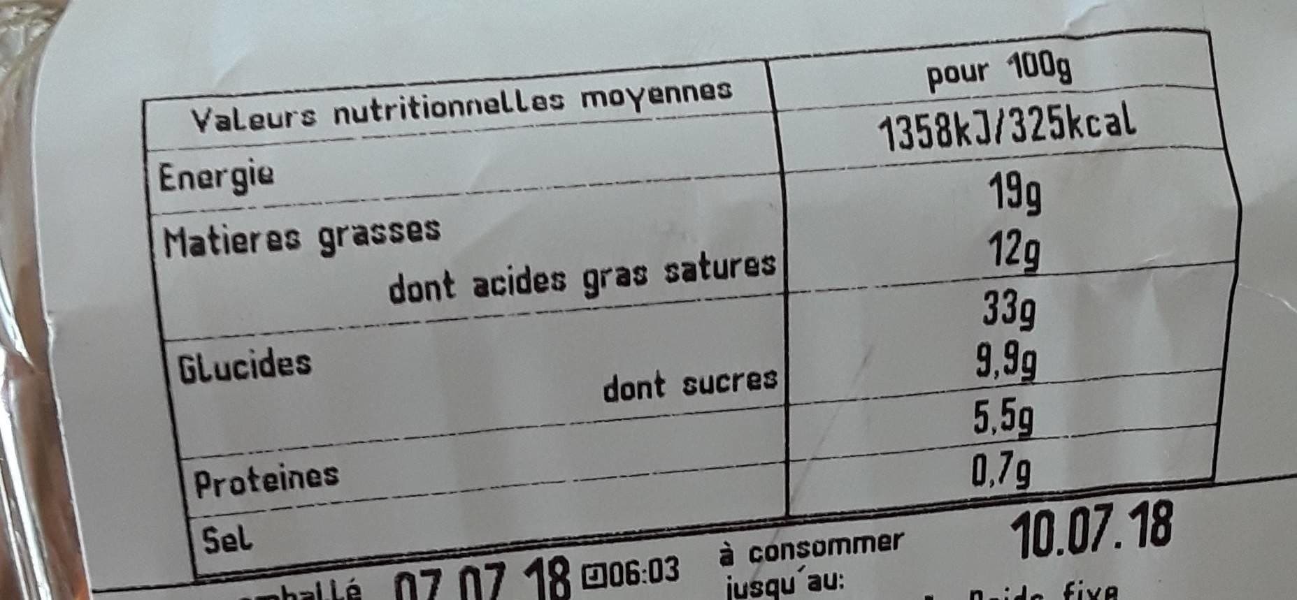 Open Food Facts Pains choc 3meunier pur beurre X10 packshot