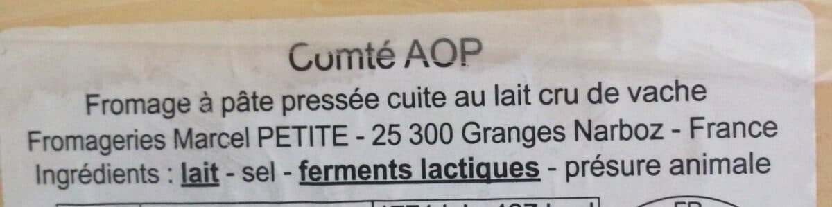 Monoprix Comté au laut cru packshot