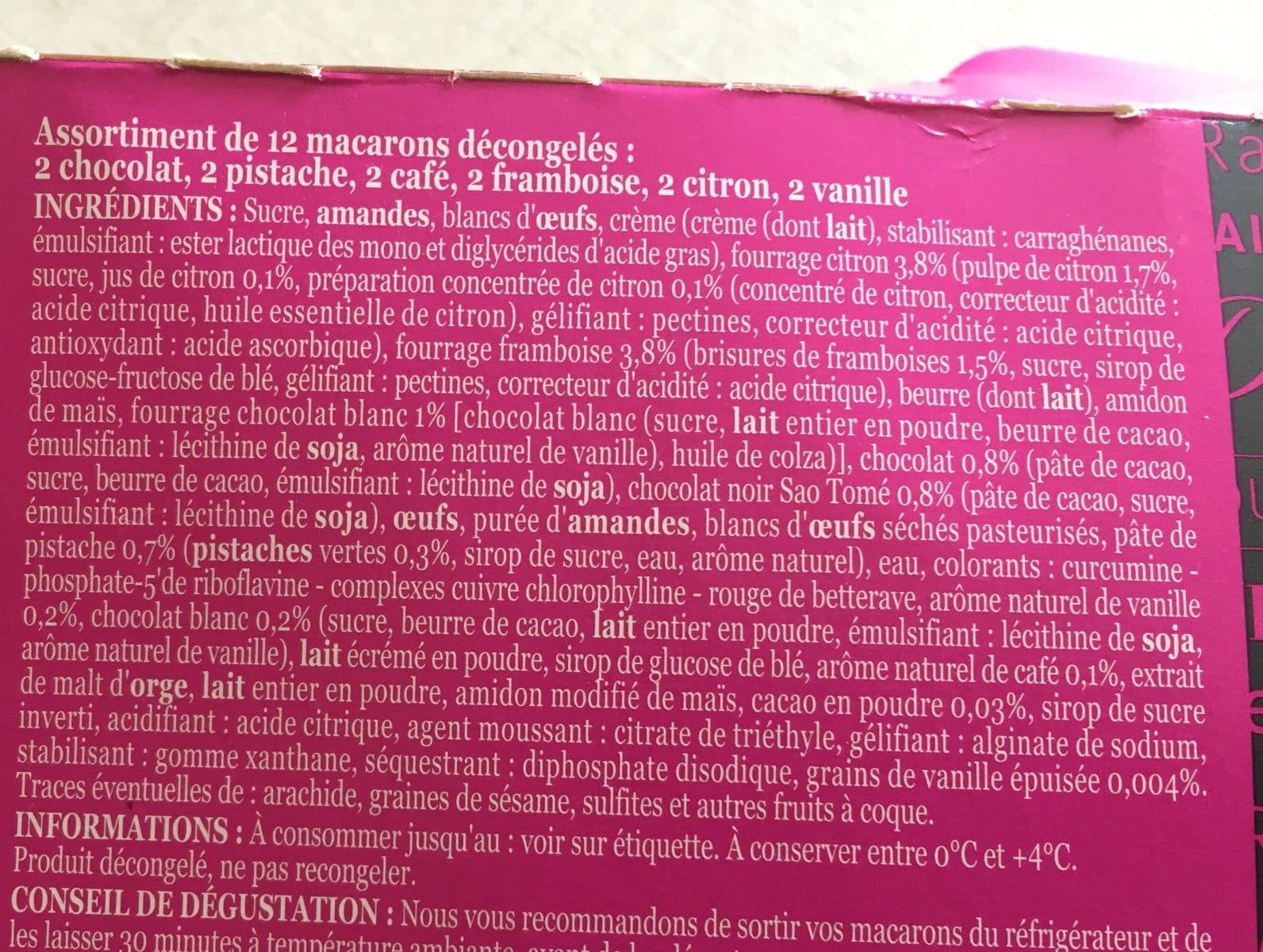 Open Food Facts 12 macarons packshot