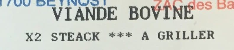 Leclerc viande bovine steak à griller packshot