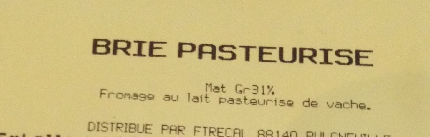Sans marque Brie pasteurisé packshot