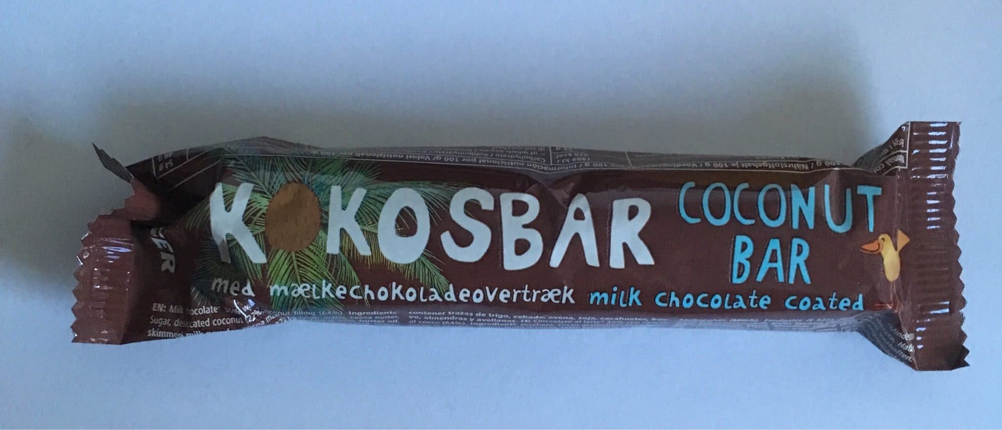 Tiger Coconut bar milk chocolate coated packshot