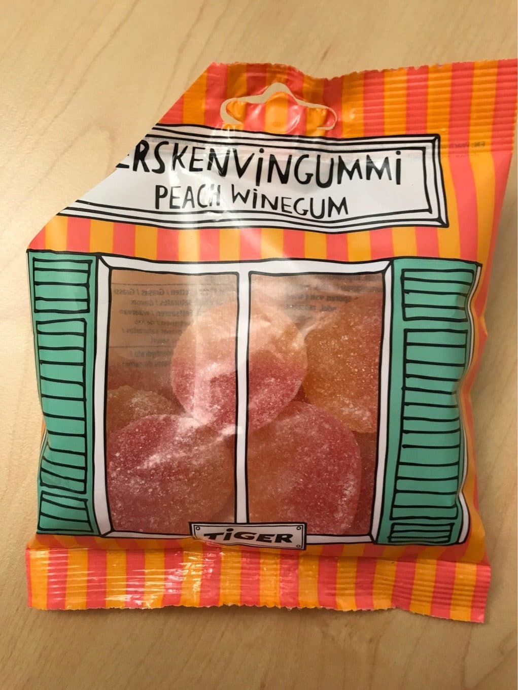 Tiger Peach winegum packshot