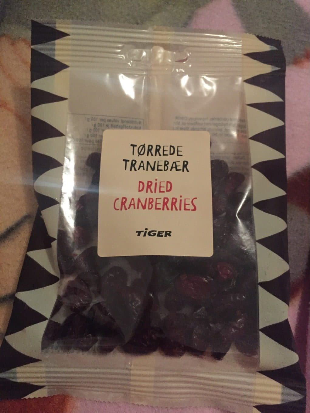Tiger Dried cranberries packshot