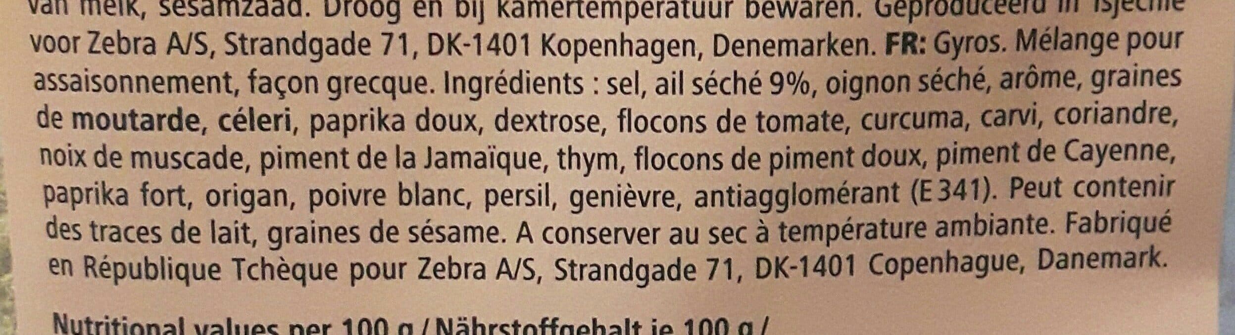 Open Food Facts Melange pour assaisonnement packshot