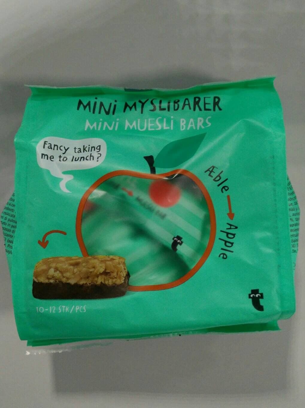 Tiger Mini muesli bars apple packshot