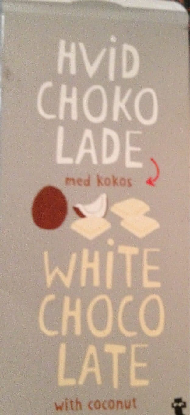 Tiger White chocolate with coconut packshot