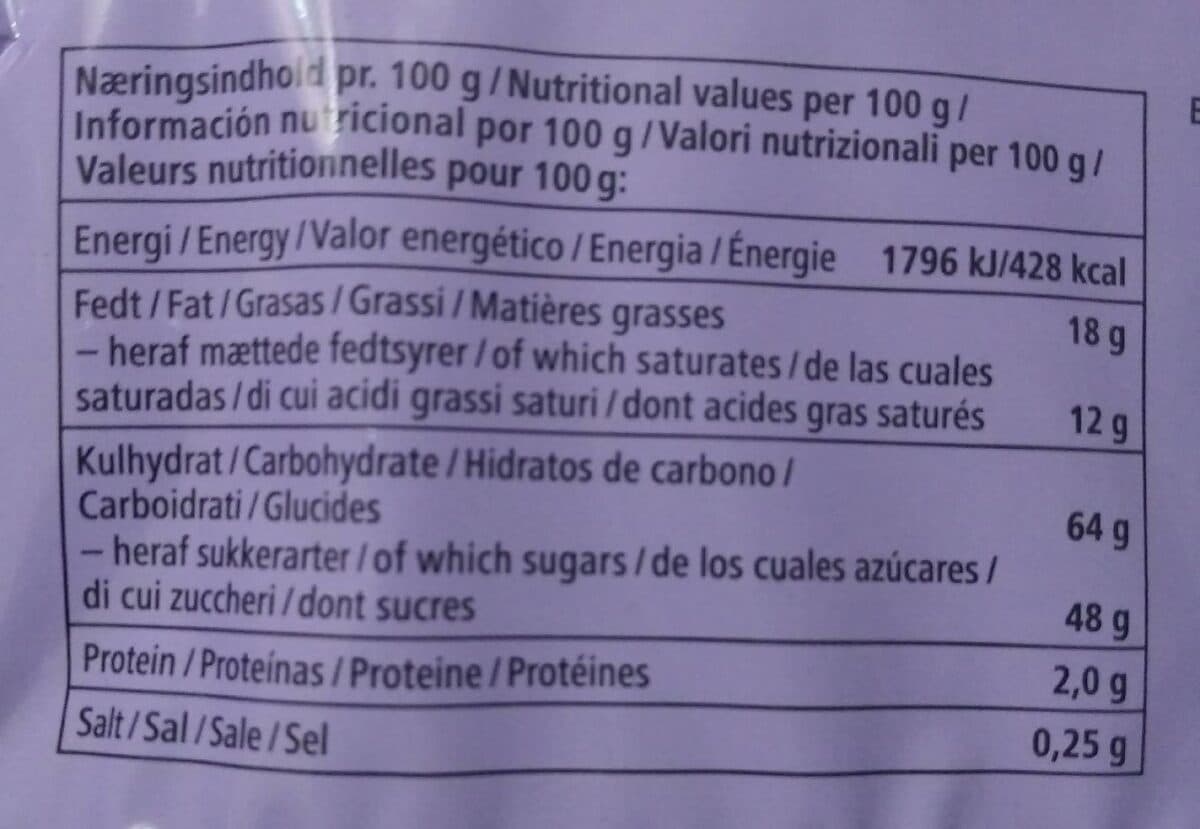 Open Food Facts Cookie med chokoladestykker packshot
