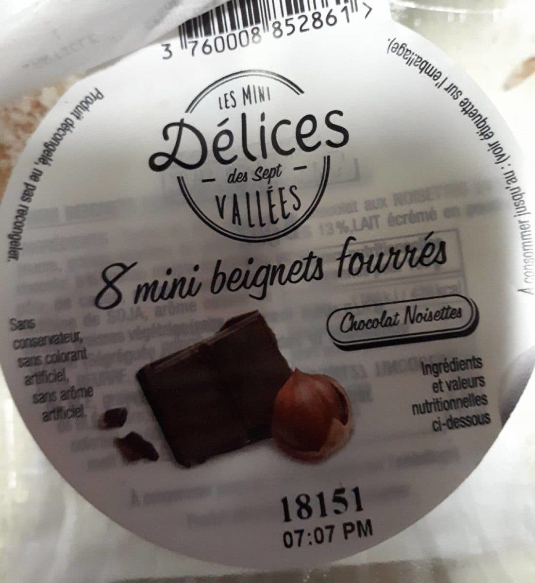 Open Food Facts 8 mini beignets fourrés packshot