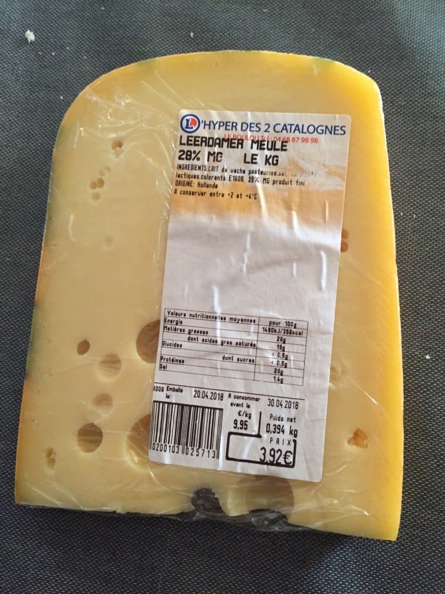 Open Food Facts Leerdamer meule packshot