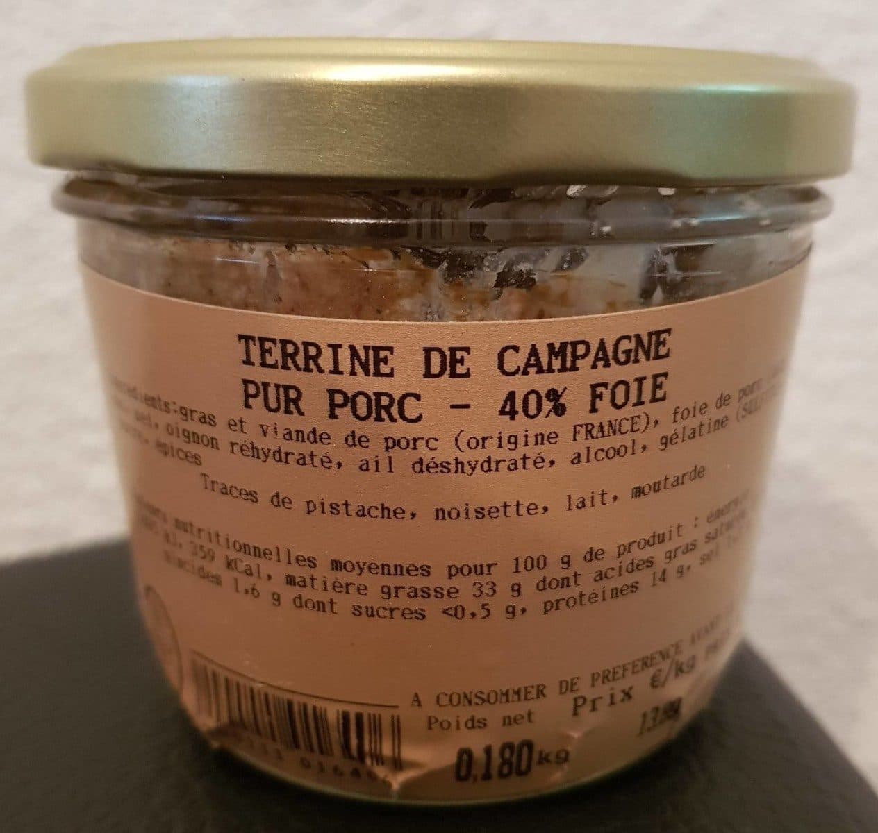 Open Food Facts Terrine de campagne packshot