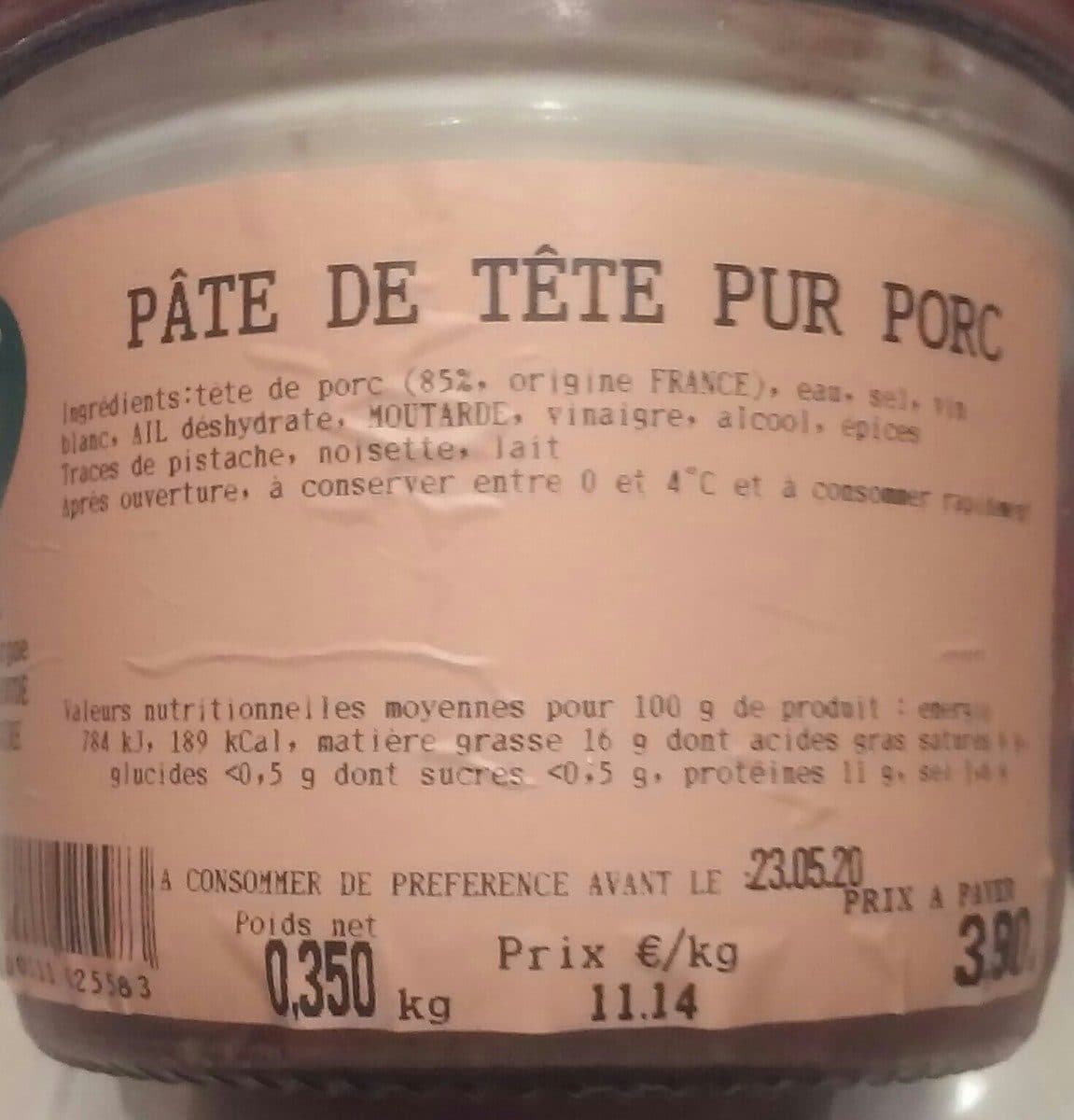 Open Food Facts Tarte italienne packshot