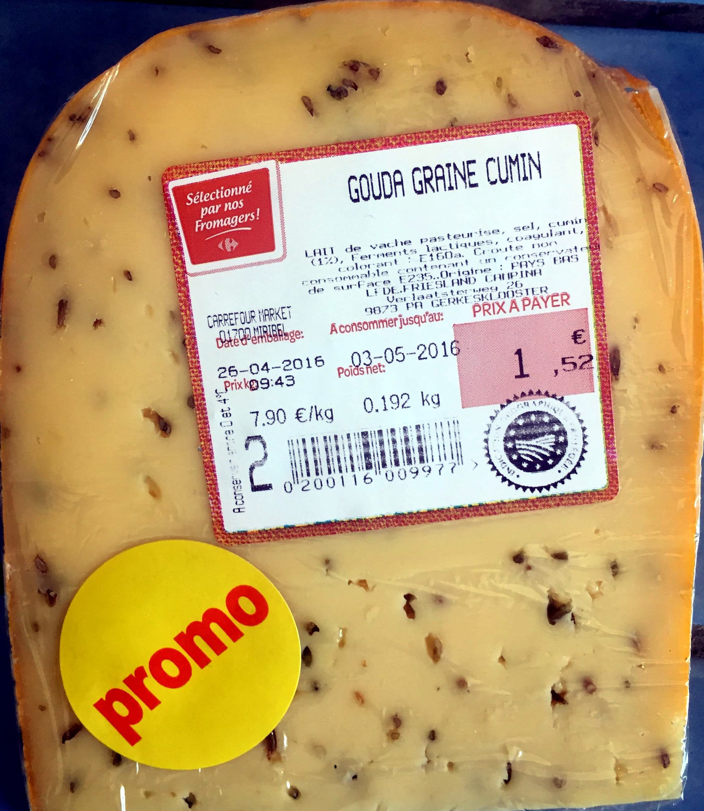sans marque Gouda graine cumin packshot