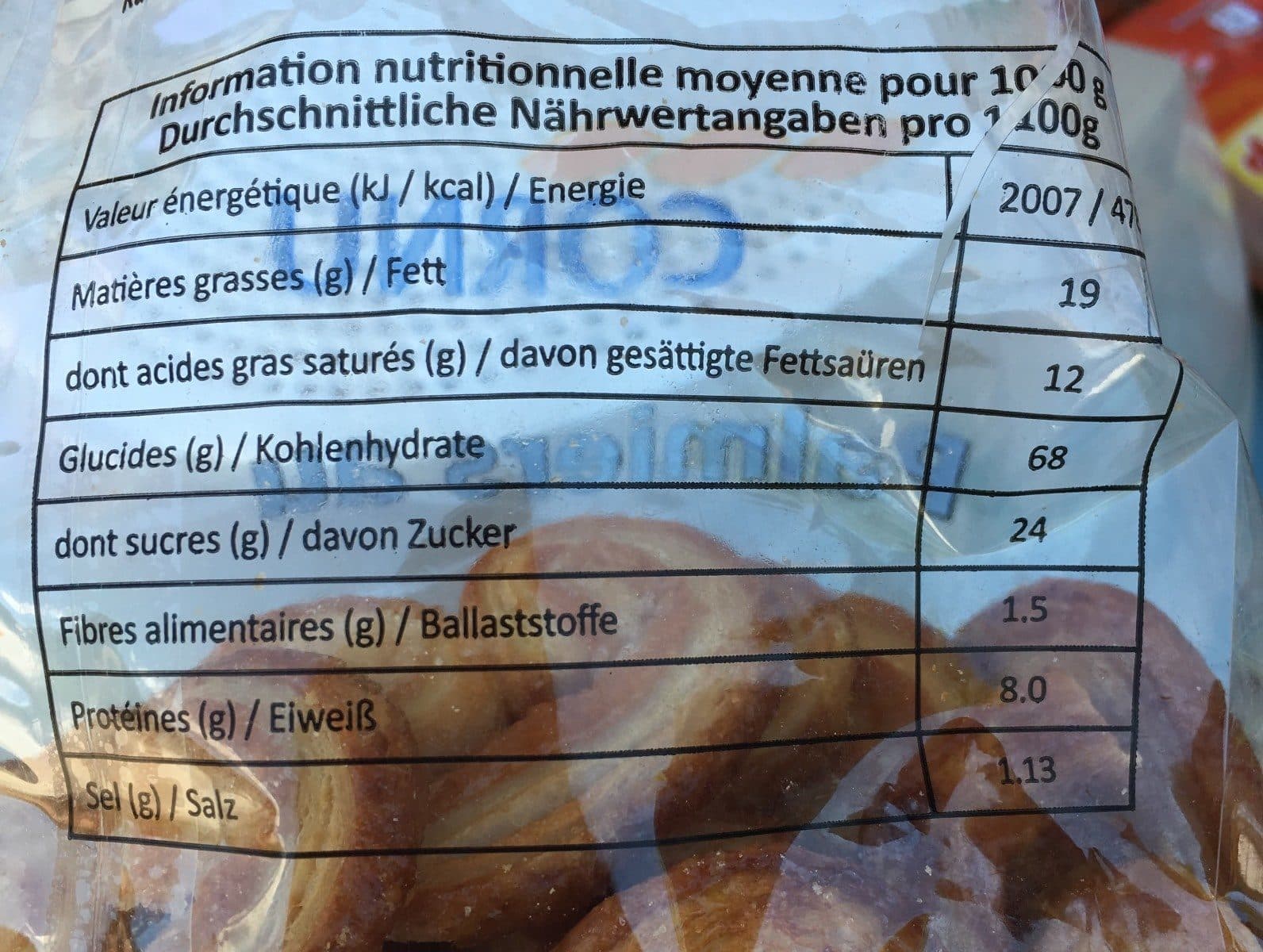 Cornu Palmier au Beurre packshot
