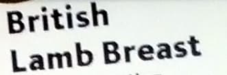 Morrisons British Lamb Breast packshot