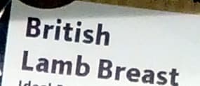 Morrisons British Lamb Breast packshot