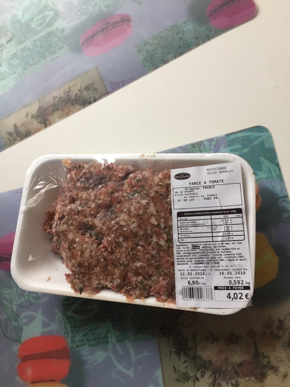 Novoviande Farce a tomate packshot