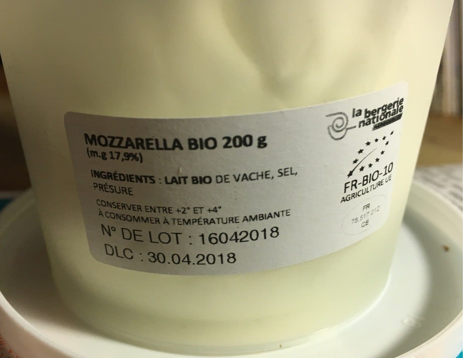 Open Food Facts Mozzarella Ottanta packshot