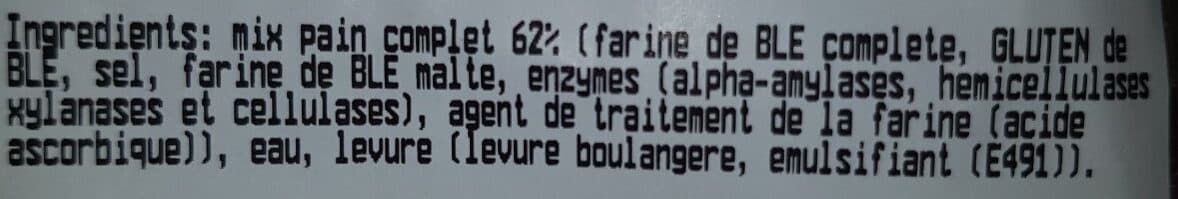 Open Food Facts Pain complet tranché packshot