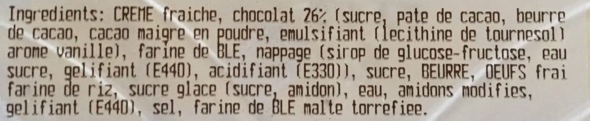 Open Food Facts Tarte Ganache Chocolat packshot