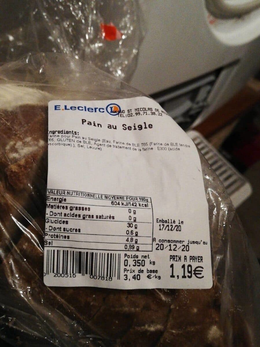 E.Leclerc Pain de seigle packshot