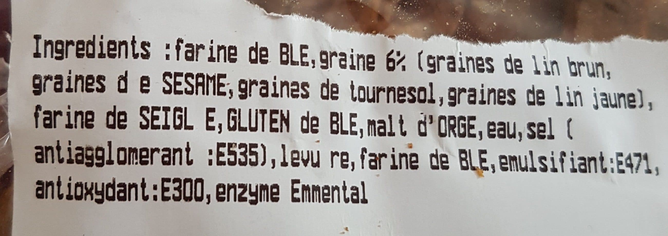 Open Food Facts Pain céréales pds variable packshot