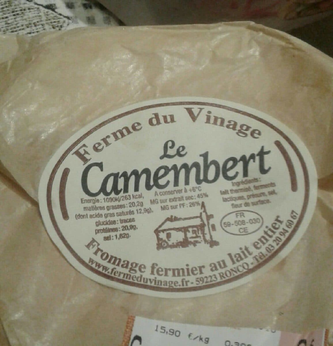 Ferme du village Le camembert packshot