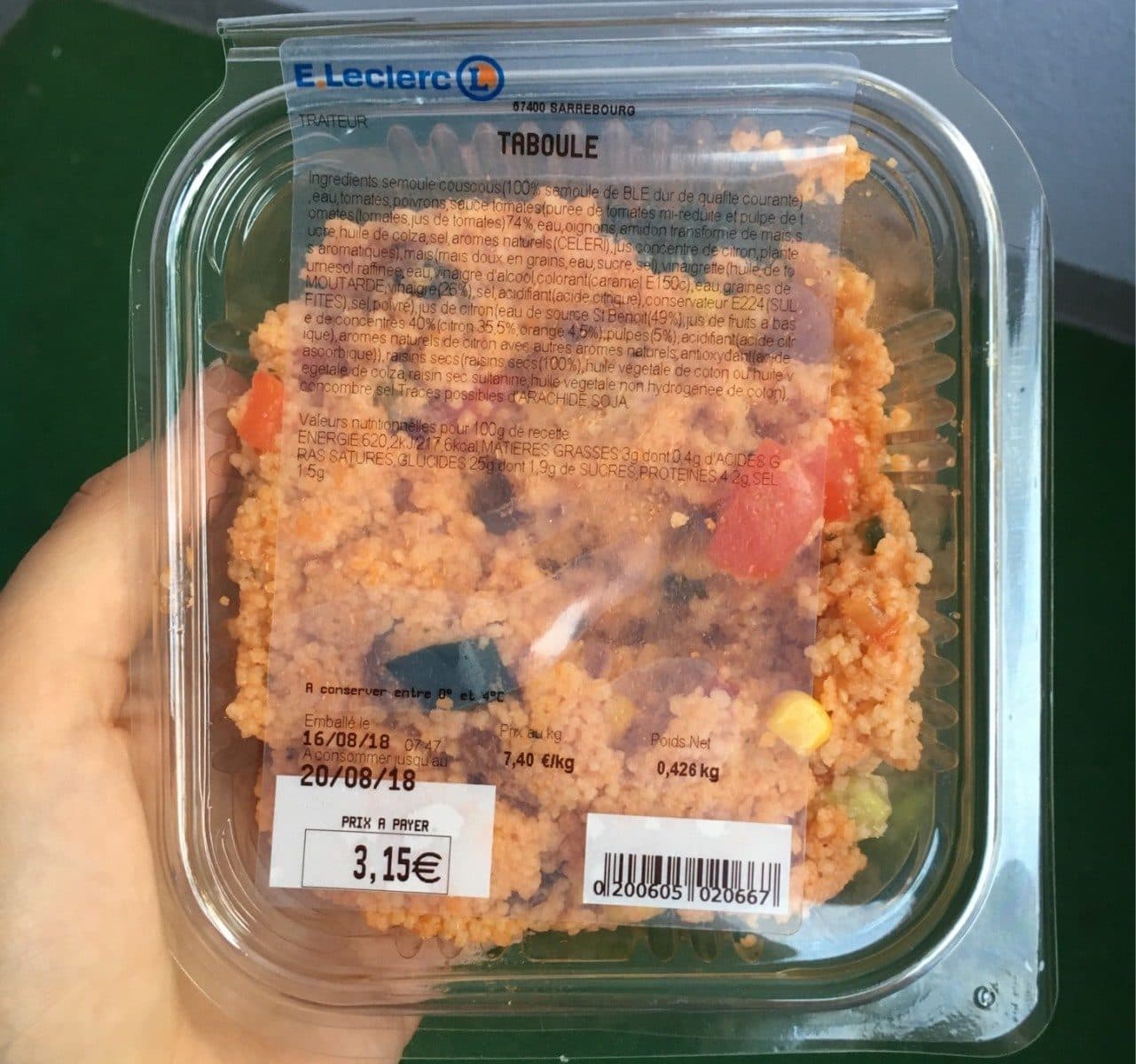 Open Food Facts Taboulé packshot
