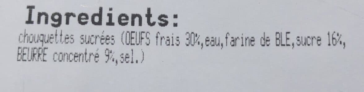 Open Food Facts Chouquette x20 packshot