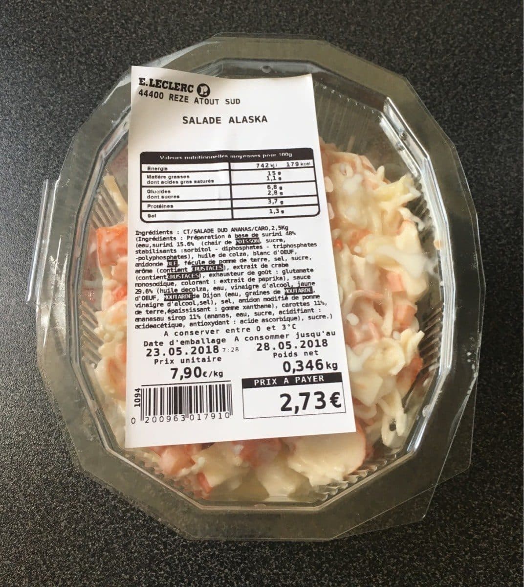 Open Food Facts Salade alaska packshot