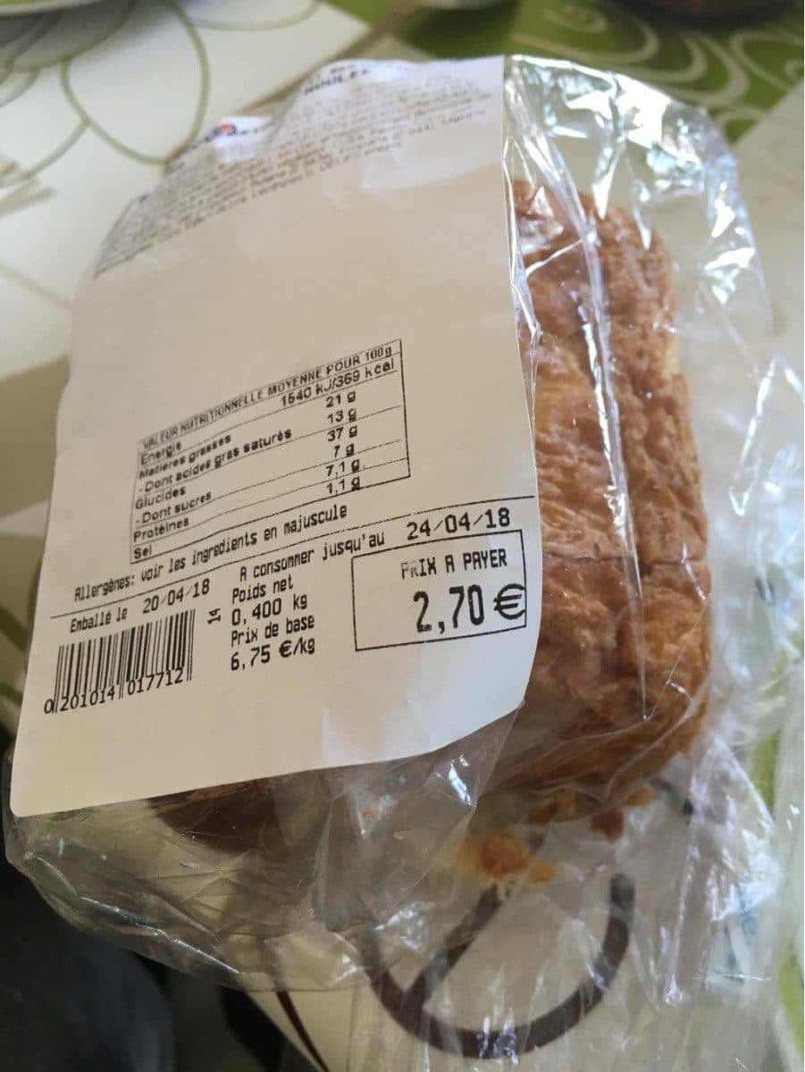 Open Food Facts Brioche moulee packshot