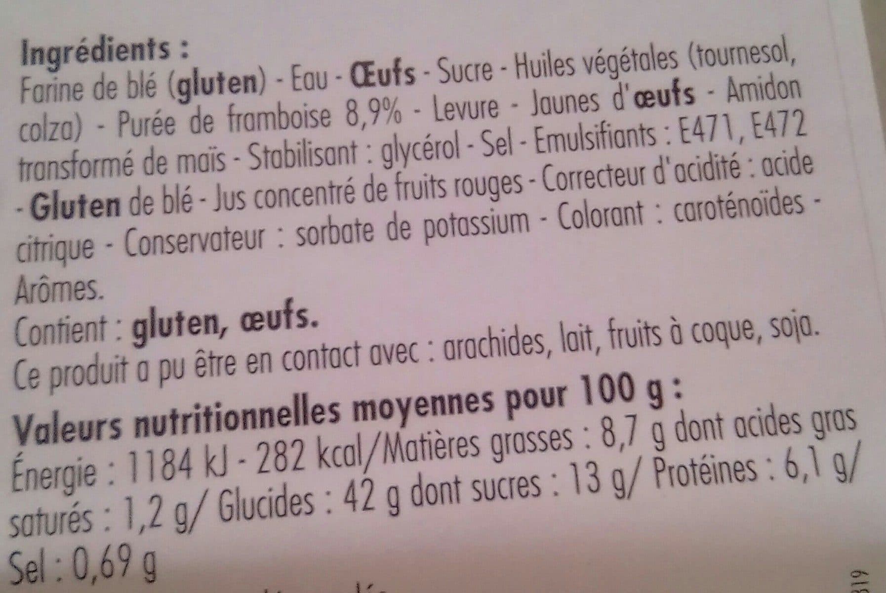 Open Food Facts Beignets Framboise packshot