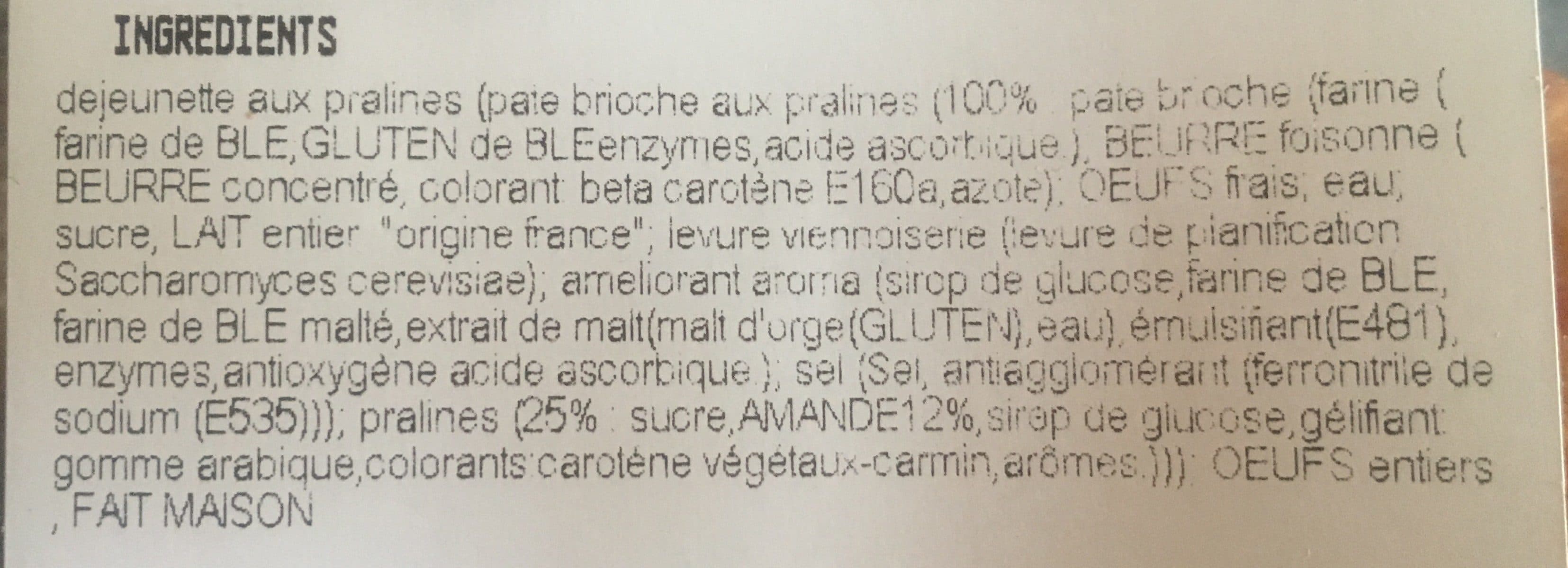 Open Food Facts Déjeunette aux pralines packshot