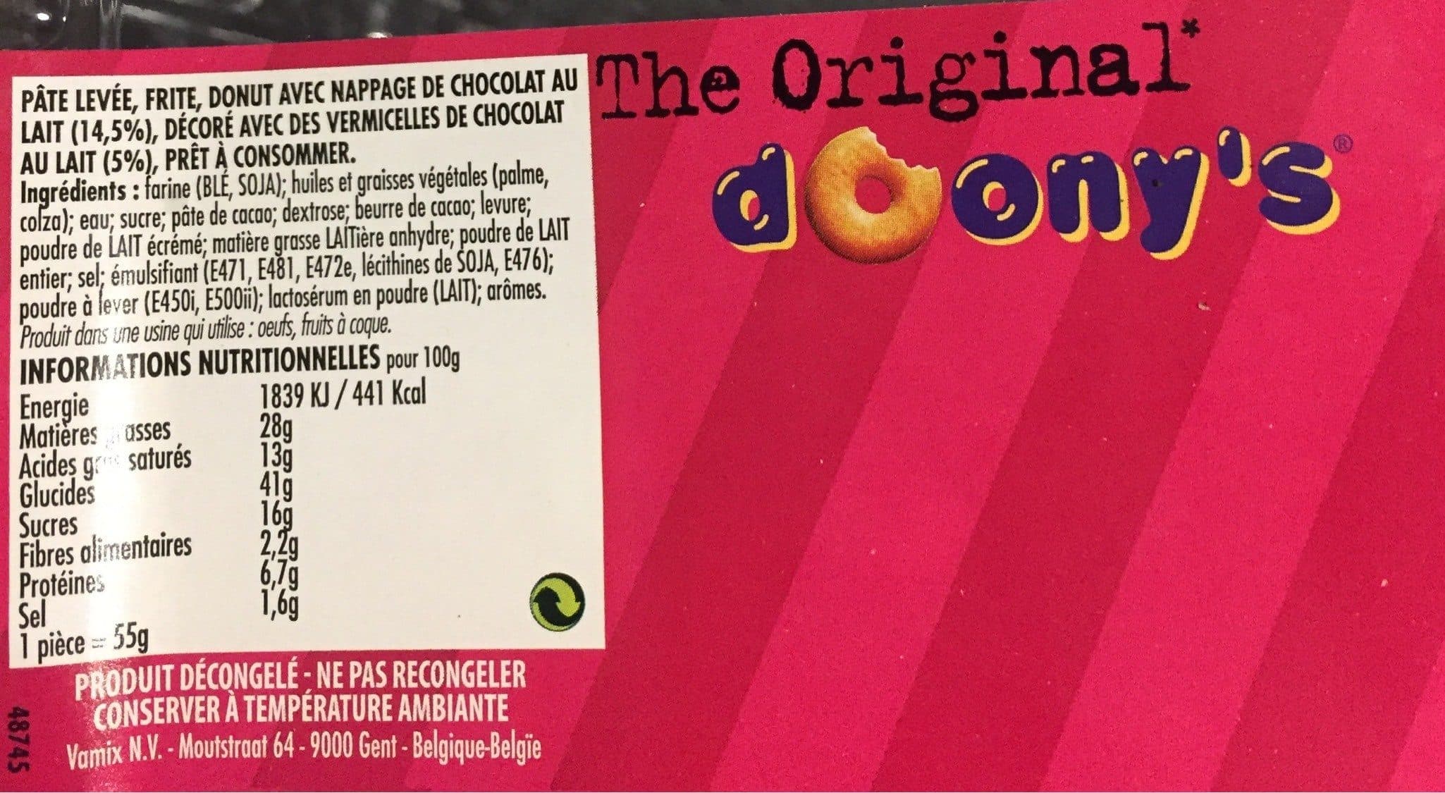 Open Food Facts Donuts chocolat packshot