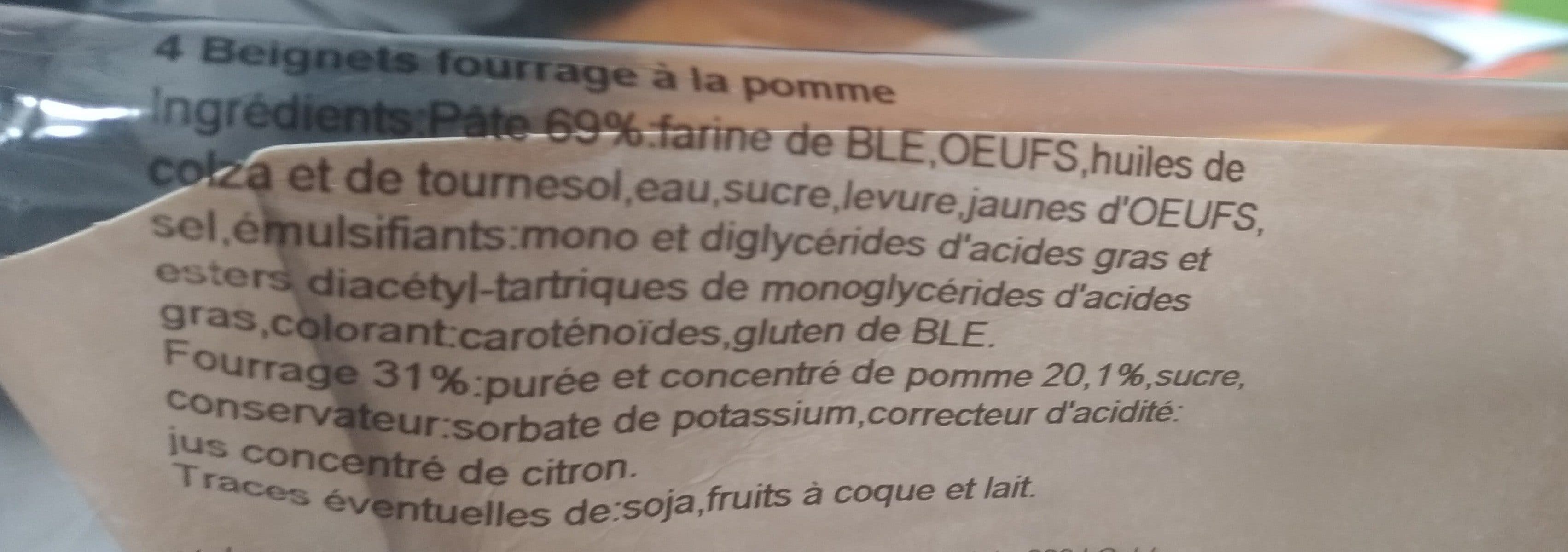Open Food Facts Beignets moelleux pomme packshot