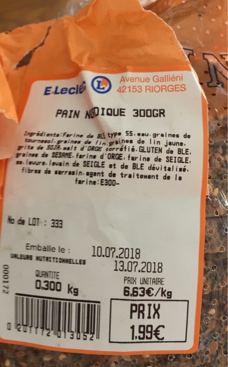 Open Food Facts Pain Nordique packshot