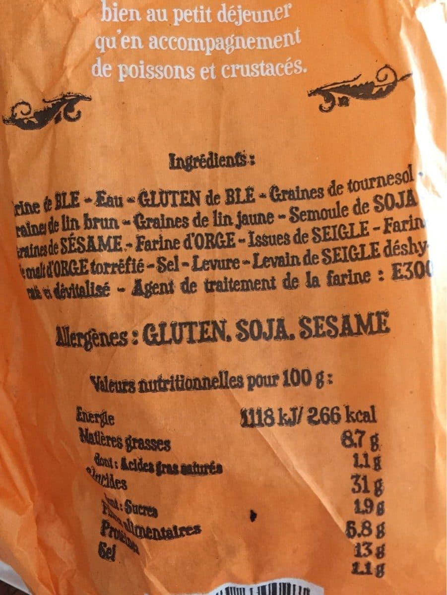 Open Food Facts Pain Nordique packshot