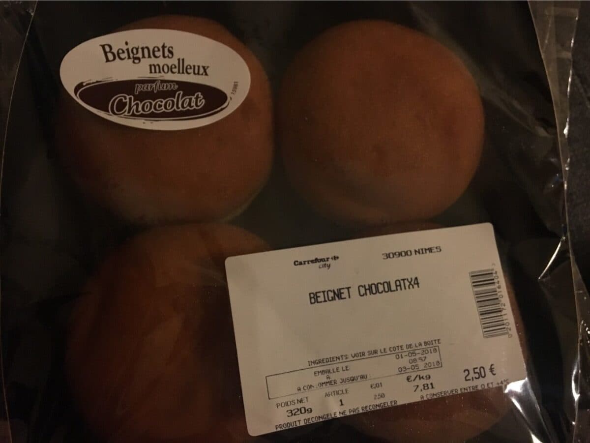 Open Food Facts Beignets moelleux chocolat packshot