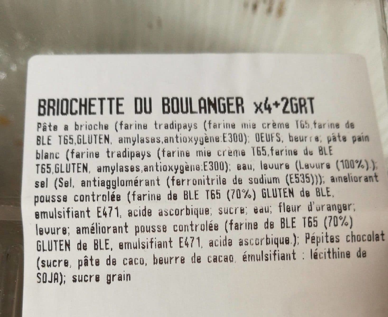 Open Food Facts Briochette du boulanger packshot