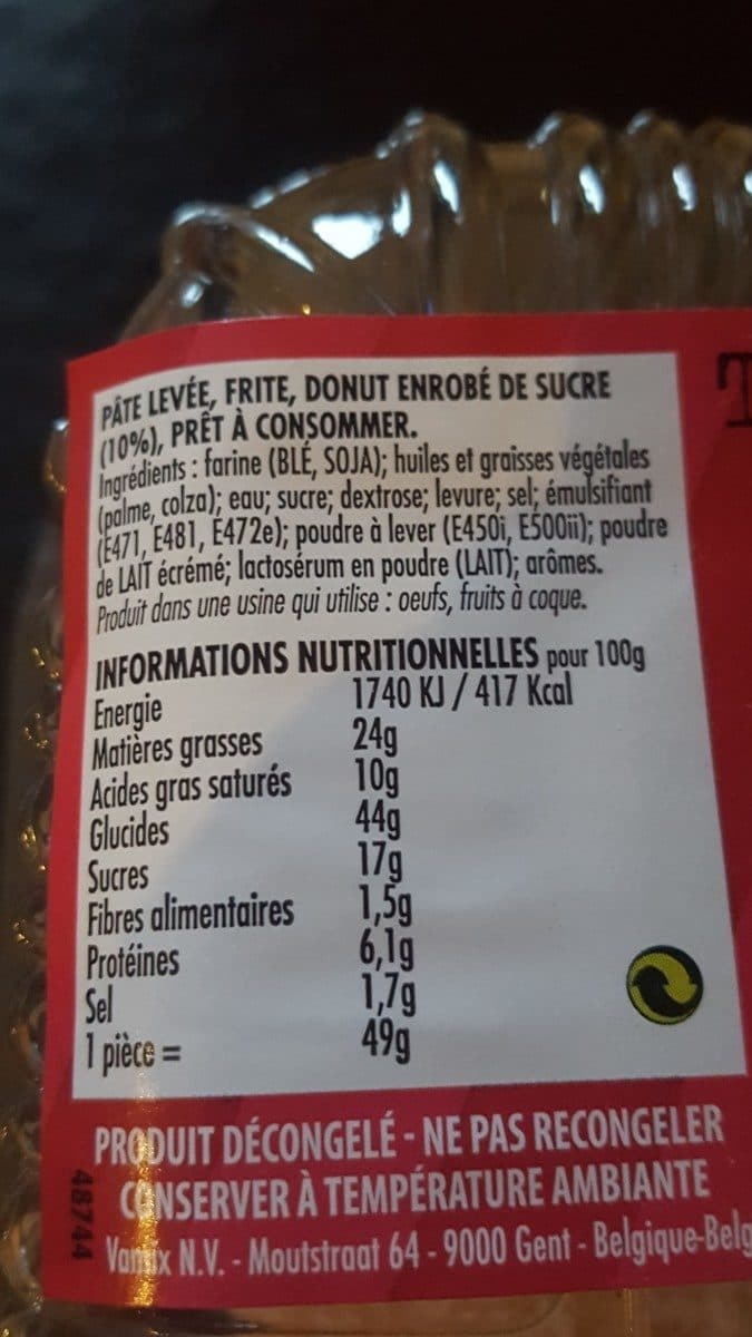 Open Food Facts Donuts natures sucrés packshot