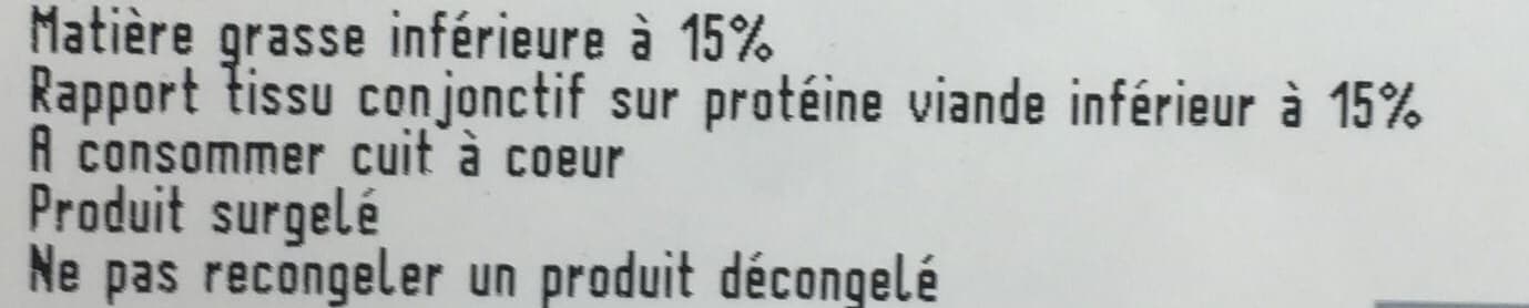 Boucheries André Steaks hachés packshot