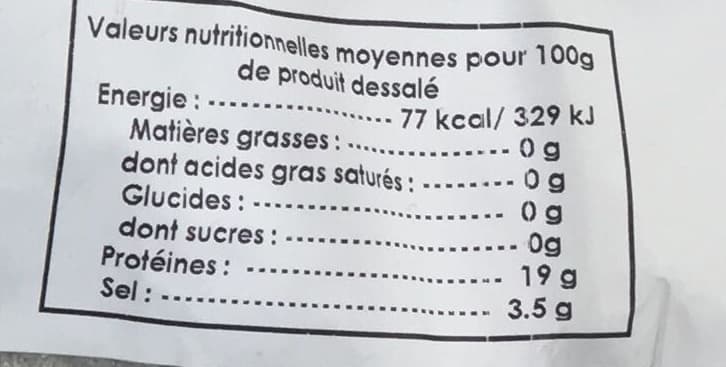 Delabli Morue salée séchée packshot