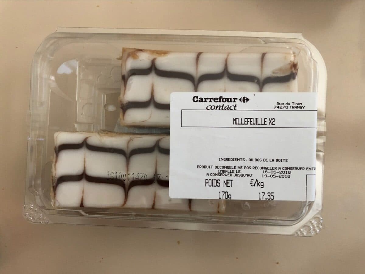 Open Food Facts Millefeuille packshot
