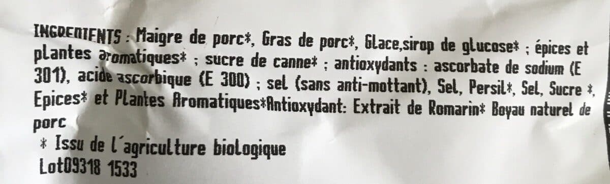 Open Food Facts Charcuteries artisanales packshot