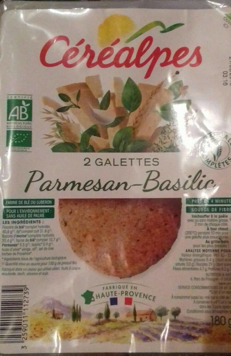 Open Food Facts 2 galettes parmesan-basilic packshot