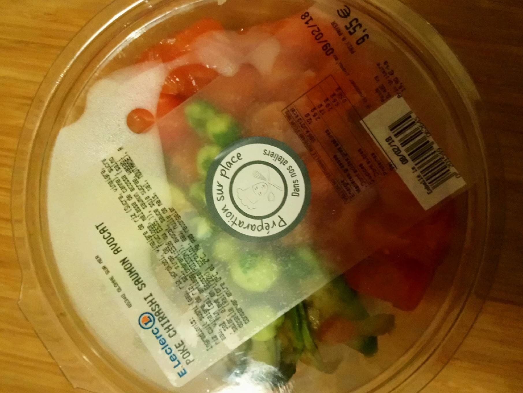 Leclerc Chirashi saumon avocat packshot