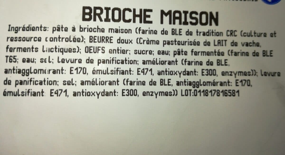 Open Food Facts Brioche Maison packshot