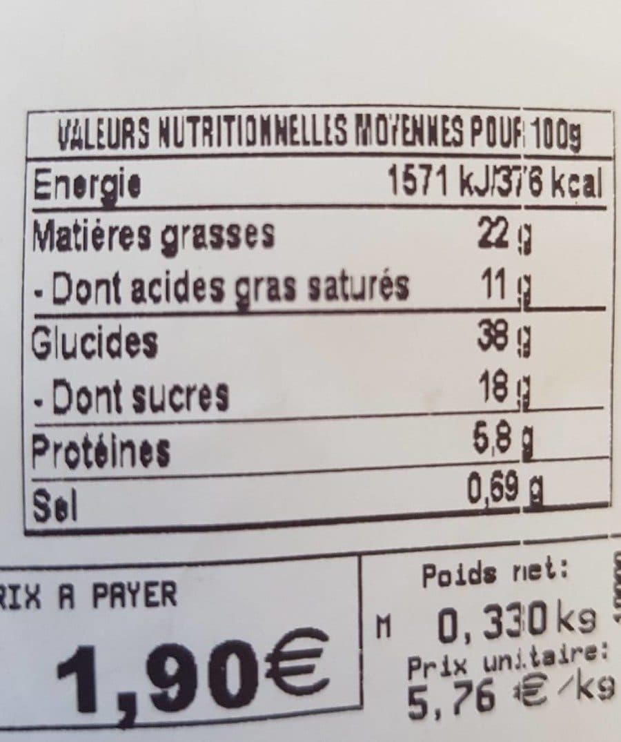 Open Food Facts Chocobars packshot
