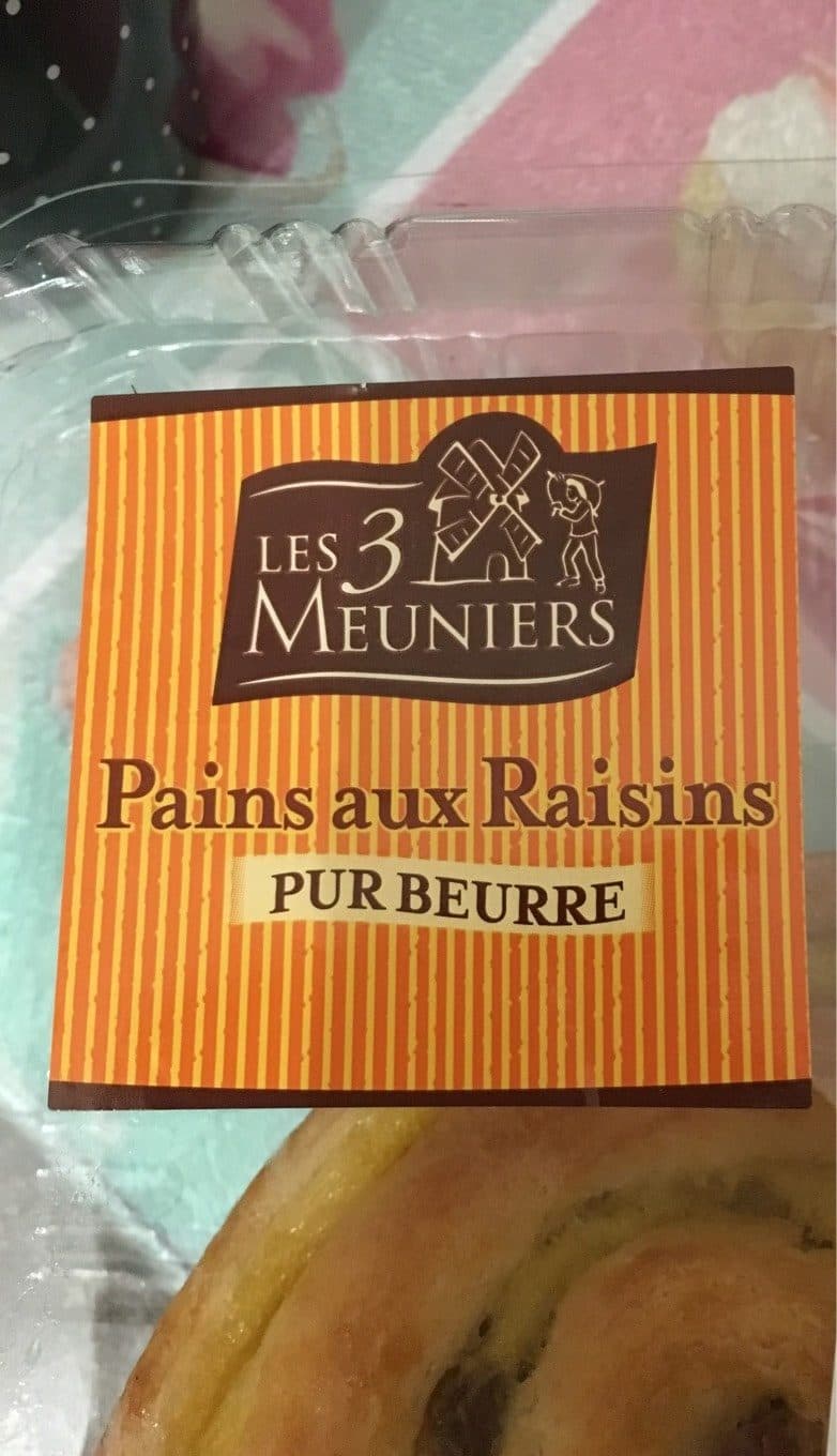 Les 3 Meuniers Pains aux raisins packshot