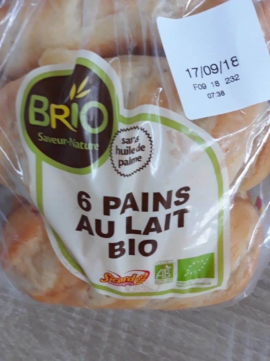 Open Food Facts Pain au lait Bio packshot